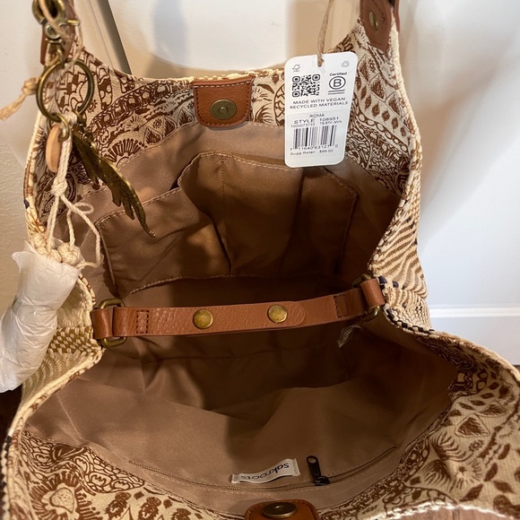 Sakroots Classic Roma Shopper or Crossbody.  NWT Vegan & RECYCLED - Picture 7 of 12